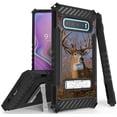 thumbnail image 1 of Case for Galaxy S10, Tri-Shield [HUNTER SERIES] Rugged Military-Grade Cover with Metal Kickstand [PREY DESIGN] for Samsung Galaxy S10 Phone (SM-G973), 1 of 10