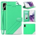 thumbnail image 1 of Case for Galaxy S20, [Mint] Infolio Wallet Credit Card Slot ID Cover, View Stand [with Wrist Strap Lanyard] for Samsung Galaxy S20 Phone, 1 of 7