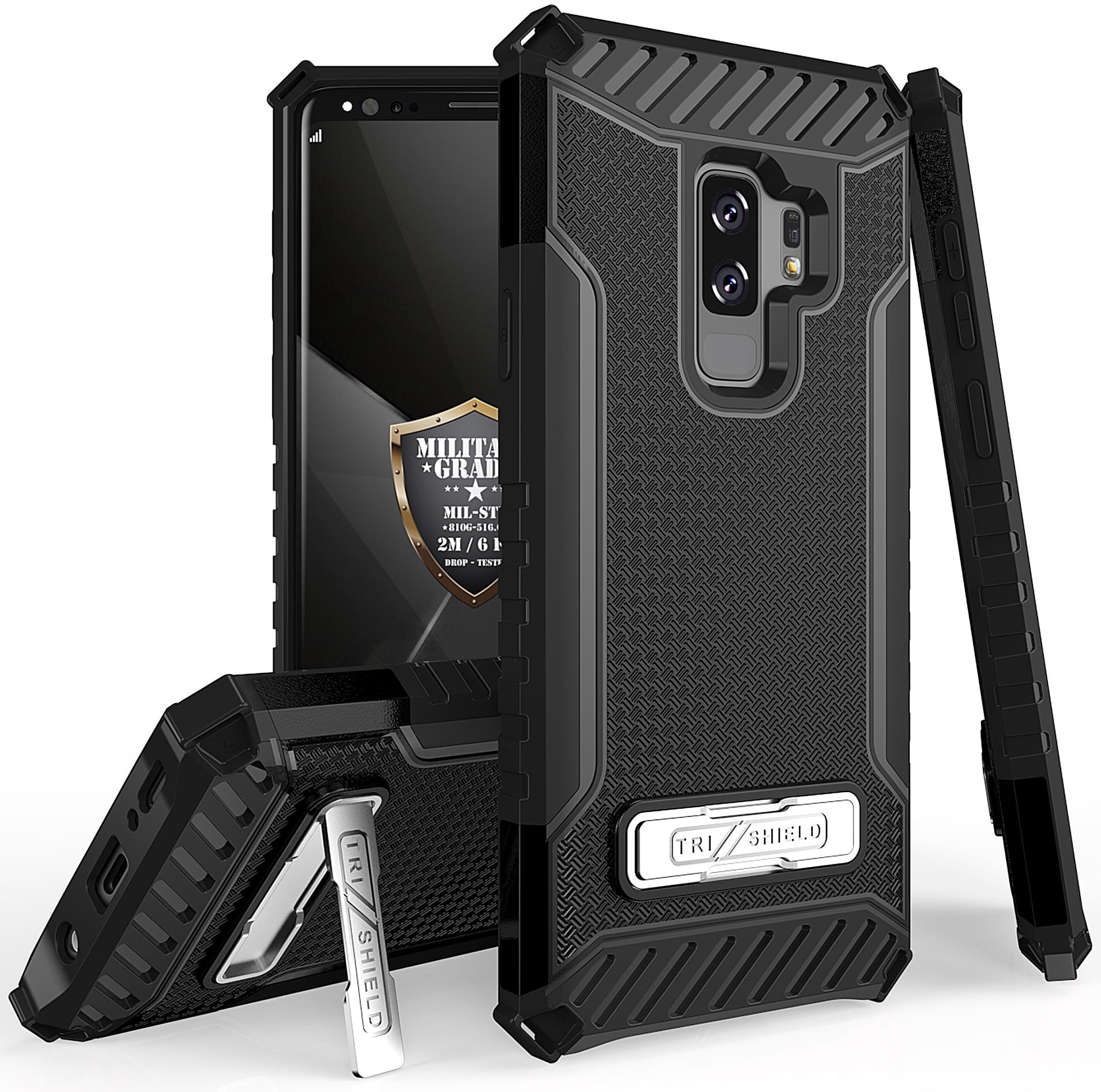 Samsung Galaxy S9+ 本体　256G ケース付き Case for Galaxy S9 Plus, Tri-Shield Rugged Hybrid Cover [with