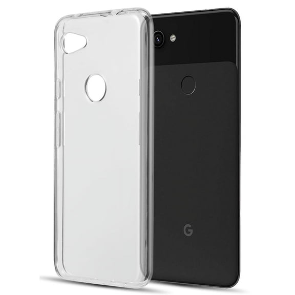 Case for Google Pixel 3a XL, Clear Transparent See-Thru Clear Flex Gel TPU Skin Slim Cover for Google Pixel 3a XL (2019)