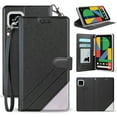 thumbnail image 1 of Case for Google Pixel 4, [Black] Infolio Wallet Credit Card Slot ID Cover, View Stand [with Wrist Strap Lanyard] for Google Pixel 4 Phone (2019), 1 of 6