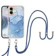 thumbnail image 1 of Case for Google Pixel 6A case,Shiny IMD Marble Pattern Lanyard Case for Girls,Enhanced Camera and Screen Protection Cover, 1 of 6