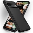 thumbnail image 1 of Case for Google Pixel 7 6.3-inch,Shockproof Rubber Hybrid Hard PC Cover,Black, 1 of 13