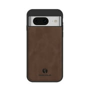 Case for Google Pixel 8,Decase PU Leather Slim Fit Shockproof Phone Cover Compatible with Wireless Charging,for Google Pixel 8 - Brown