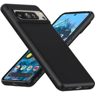 Case for Google Pixel 8 Pro, Thin Phone Case with Soft Interior Slim Flexible Back Cover for Pixel 8 Pro - Black
