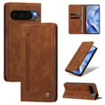 thumbnail image 1 of Case for Google Pixel 9/9 Pro/10/10 Pro 6.3-inch Wallet,Magnetic Closure,Card Slots,Cash Slot Flip Folio Protective Phone Case,Brown, 1 of 9