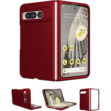 Case for Google Pixel Fold 2023, Ultra Thin Slim Fit Matte PC with Non-Slip Grip Full Protection Protective Cover for Google Pixel Fold 2023 (Red)