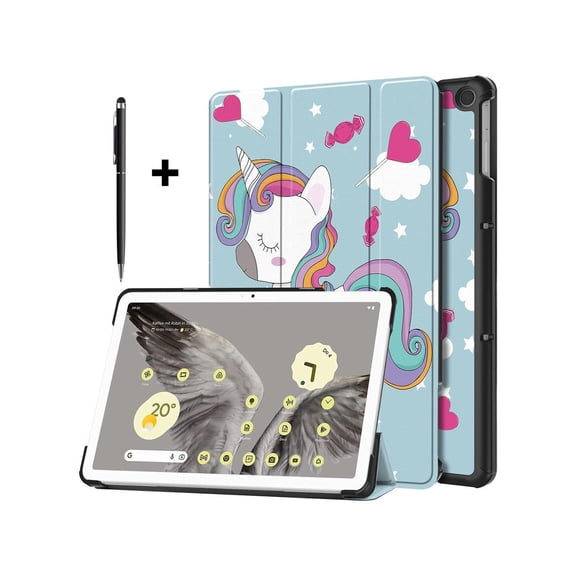 Case for Google Pixel Tablet 11 Inch 2023, Slim Stand Protective Case Smart Folio Cover with 2 in 1 Stylus Pen