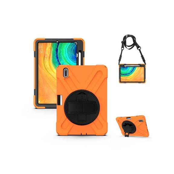 Case for Huawei MatePad Pro 10.8 Inch Heavy Duty Shockproof Rugged Protective Cover with Kickstand / Pencil Holder / Hand Strap / Shoulder Strap