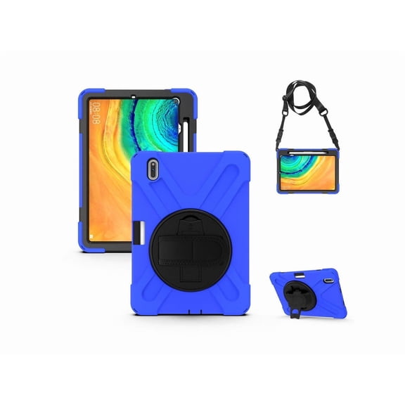 Case for Huawei MatePad Pro 10.8 Inch Heavy Duty Shockproof Rugged Protective Cover with Kickstand / Pencil Holder / Hand Strap / Shoulder Strap