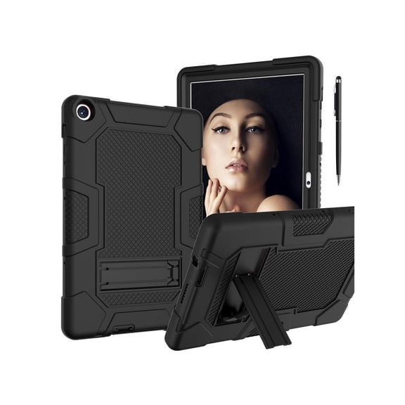 Case for Huawei Matepad T10s 10.1 inch / T10 9.7 inch with Kickstand, Heavy Duty Shockproof Protective Cover with Stylus Pen