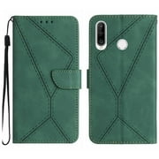 Case for Huawei P30 Lite Phone Case Leather Wallet Soft PU Leather Stitching Embossed High Quality TPU