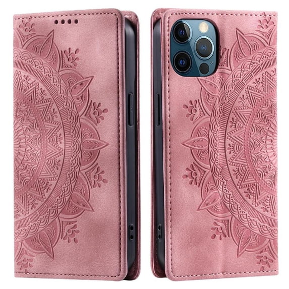Case for IPhone 12 Pro Max PU Leather Full Protection Shockproof Flip Cover Side Buckle Card Insertion