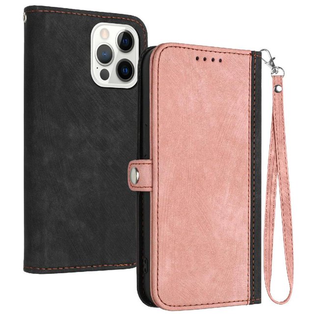 Case for IPhone 13 Pro Max Phone Case With Card Slot Stand PU Leather