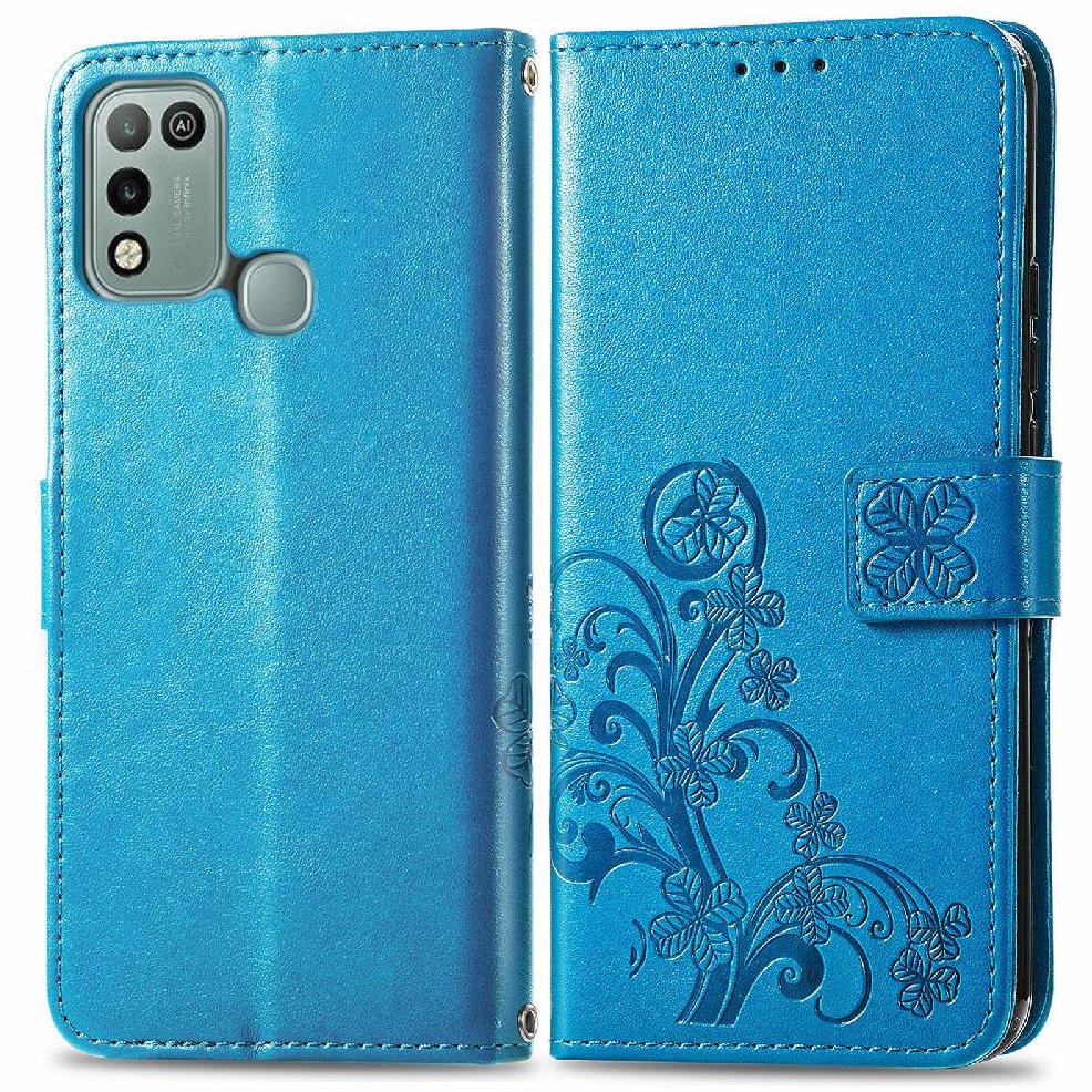 Case for Infinix Hot 10 Play Flip Cover Short Strap Exquisite Business