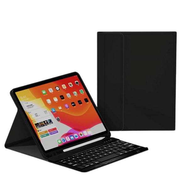 Case for Ipad2017/18/Air1/2/Pro(9.7Inch) - Slim Protective Case with Apple Pencil Holder and Wireless Detachable Keyboard (Black)