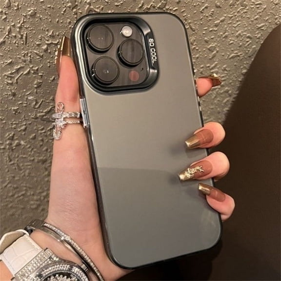 Case for Iphone 15 Pro Max 11 12 13 14 Pro Max XR XS Max Phone Shell HardAcrylic Laser Case Matte IMD Soft Edge Cover