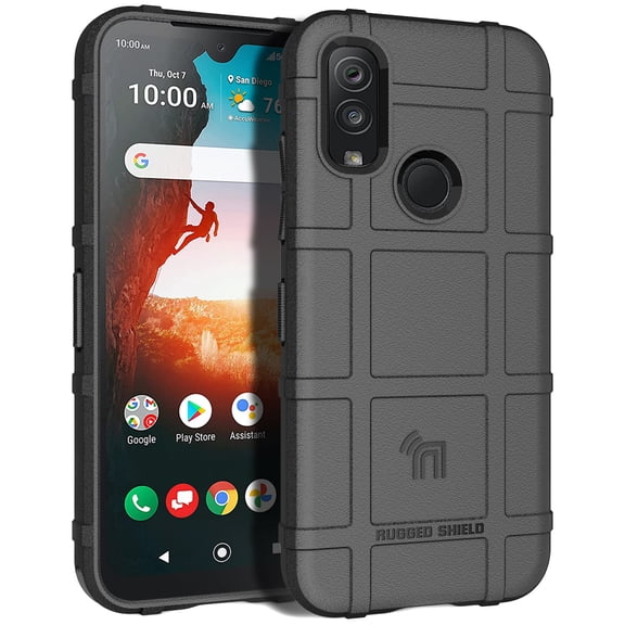 Case for Kyocera DuraSport 5G UW Phone (C6930), Rugged Shield Cover [Anti-Fingerprint, Matte Grip Texture] - Black