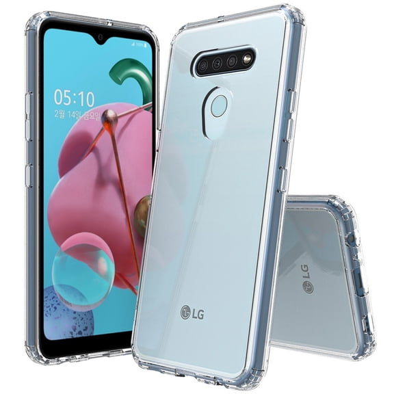 Case for LG K51, Clear [Aquaflex] Transparent Flexible TPU [Shock Absorbing] Cover for LG K51, Reflect, Q51 (LM-K500, L555DL)