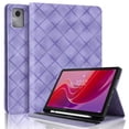 thumbnail image 1 of Case for Lenovo Idea Tab 11 inch 2025/ Tab M11 2024 TB-330FU, Purple Leather Folio Stand with Pencil Holder & Card Slot, 1 of 7