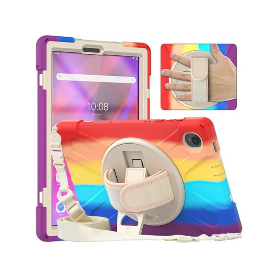 Case for Lenovo Tab M10 FHD Plus 10.3 inch 2020 2nd Gen / K10, TB-X606F TB-X606X TB-X6C6F TB-X6C6X Shockproof Cover with Stand, Shoulder Strap