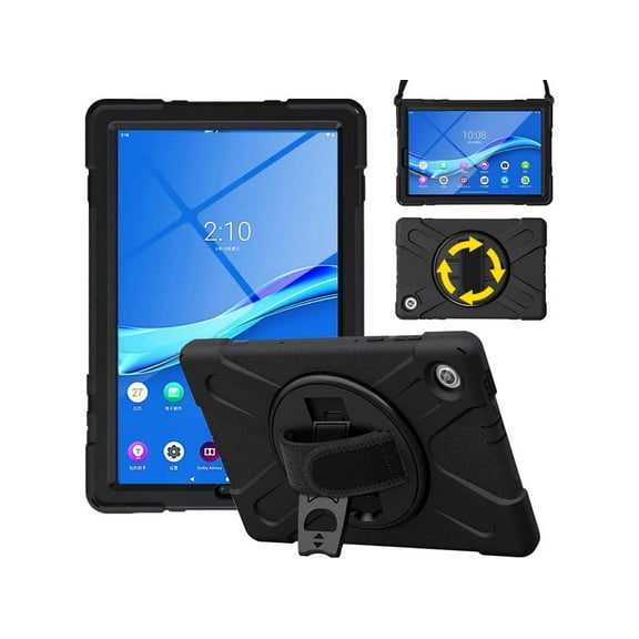 Case for Lenovo Tab M10 HD 2nd Generation 2020 10.1 Inch TB-X306F / TB-X306X Shoockproof Cover with Hand Strap Kickstand Shoulder Belt