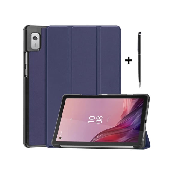 Case for Lenovo Tab M9 2023 9 inch Tablet Model TB310XU / TB310FU, Slim Lightweight Stand Hard Shell Protective Cover with Stylus Pen Blue