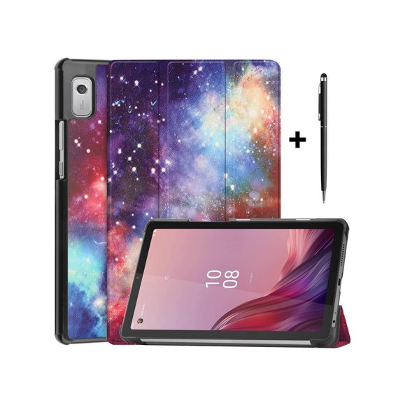 Case for Lenovo Tab M9 2023 9 inch Tablet Model TB310XU / TB310FU, Slim Lightweight Stand Hard Shell Protective Cover with Stylus Pen Purple