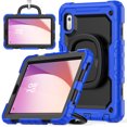 thumbnail image 1 of Case for Lenovo Tab M9 9.0 inch 2023 Released TB-310FU, 360 Rotating Stand Handle Pencil Holder Shoulder Strap Heavy Duty Shockproof Cover, Blue, 1 of 7