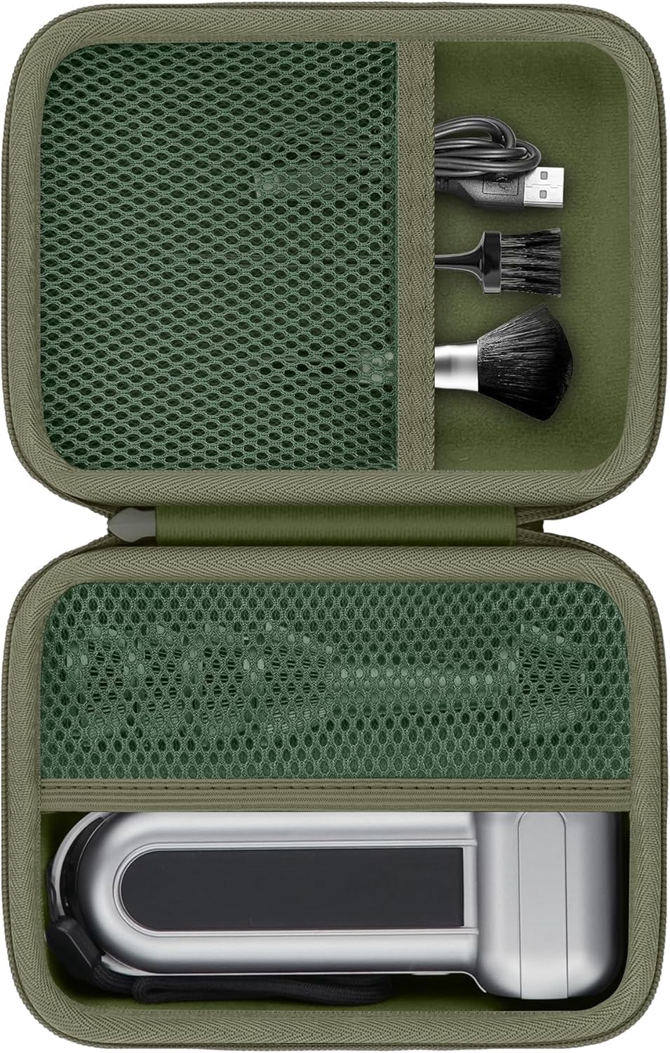 Case for MF100 Electric Air Duster,Hard Storage ompatible with MF100 MF50 Compressed Air Duster and Accessories,Case Only (Military Green)