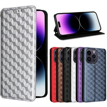 Case for MOTO Think Phone Wallet protective case, leather phone case with magnetic closed credit card slot - shock-absorbing support for phone case