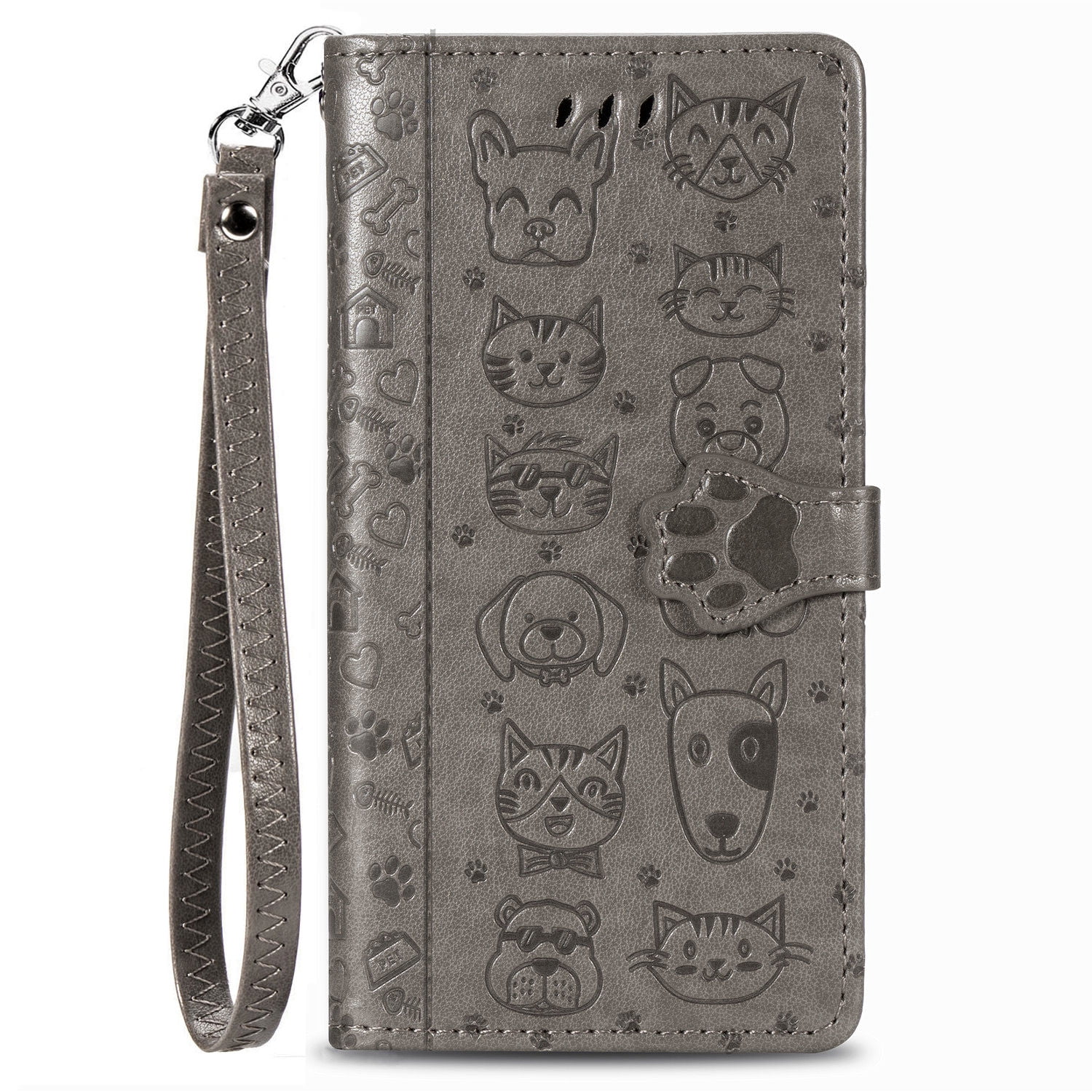 Case for MOTo G Stylus 5G 2024 Cat and dog embossed wallet cover made