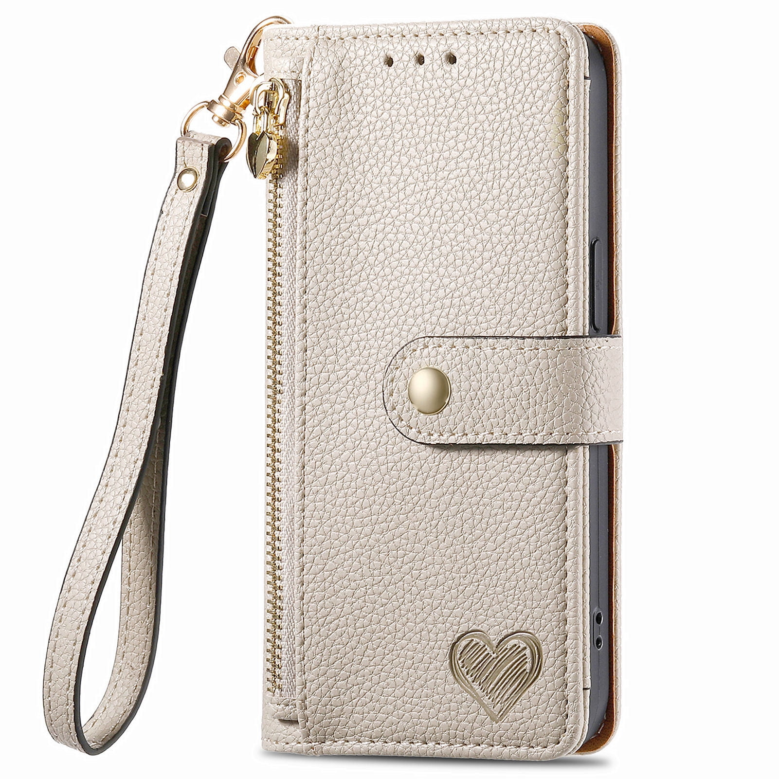 Case for MOTo G Stylus 5G 2024 Zipper pocket wallet with wristband, PU