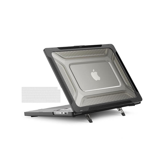 Case for MacBook Pro 16 Inch 2023 2021 2022 A2780 A2485 M2 M1 Pro/Max & Retina & Touch ID, Plastic Hard Shell Case with Stand, Keyboard Skin