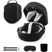Case for Meta Quest 3/3S/2 & Vision Pro/Pico 4, Elite Strap & Battery Head Strap, with Lens Protector, Portable Hard Carrying Case