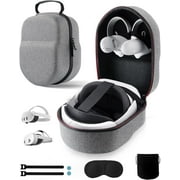 Case for Meta Quest 3/3S/2 & Vision Pro/Pico 4, Elite Strap & Battery Head Strap, with Lens Protector, Portable Hard Carrying Case