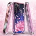 thumbnail image 1 of Case for Moto G Stylus/Moto G Pro Case Liquid Glitter Waterfall Heavy Duty Shockproof for Girls Women Cover - Clear, 1 of 6
