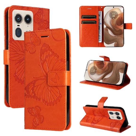 Case for Motorola Edge 50 Ultra 5g Magnetic Cover with Card Slot Stand Flip Kickstand Pu Leather Shockproof Cover