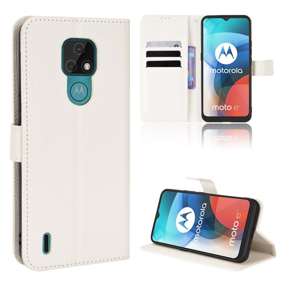 Case for Motorola MOTO E7 Card Holder Cover Kickstand Wallet