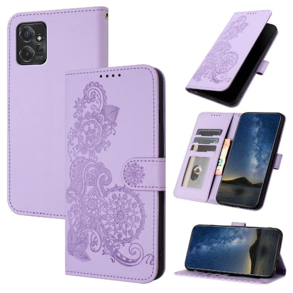 Case for Motorola MOTO G POWER 2023 With Card Slot Stand Kickstand Protective Flip Folio Book PU Leather Magnetic Closure