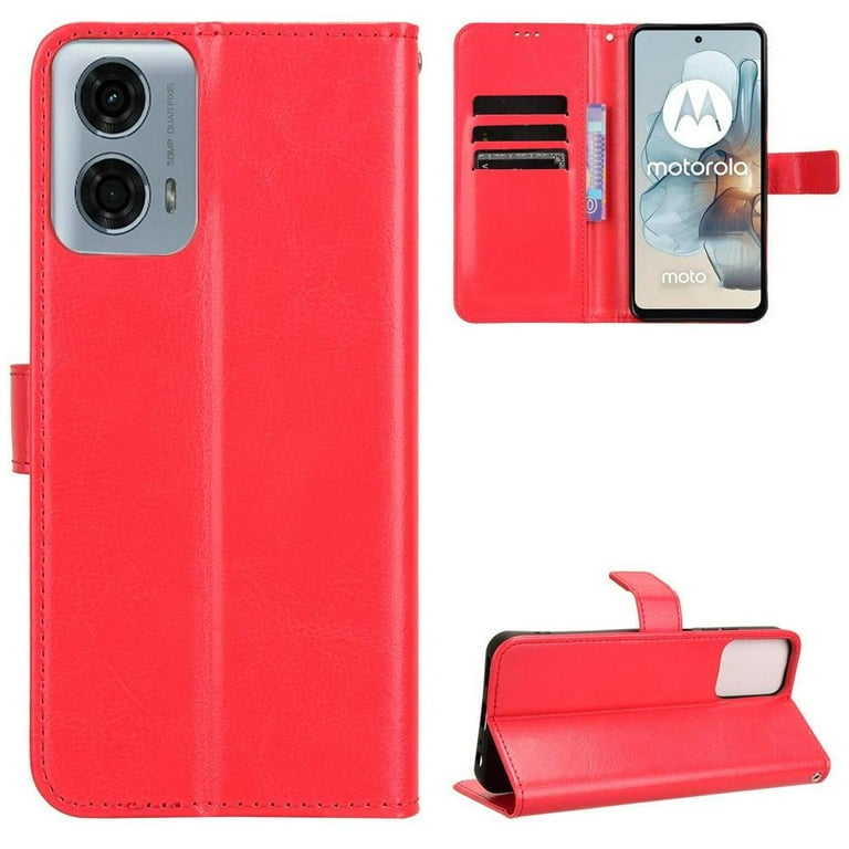 Case for Motorola MOTO G POWER 5G 2024 Magnetic Flip Cover Card 