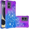thumbnail image 1 of Case for Motorola Moto Edge 5G 2024 Case Glitter Liquid Cute Clear Shockproof Back Cover,Soft TPU Phone Case for Moto Edge 5G 2024 Gradient Purple, 1 of 14