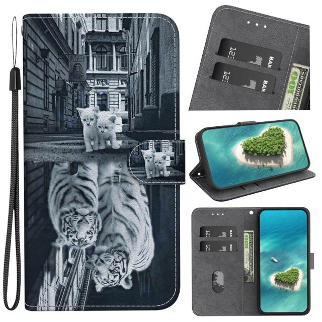 Case for Motorola Moto G50 5G Butterfly Flower Painted PU Leather