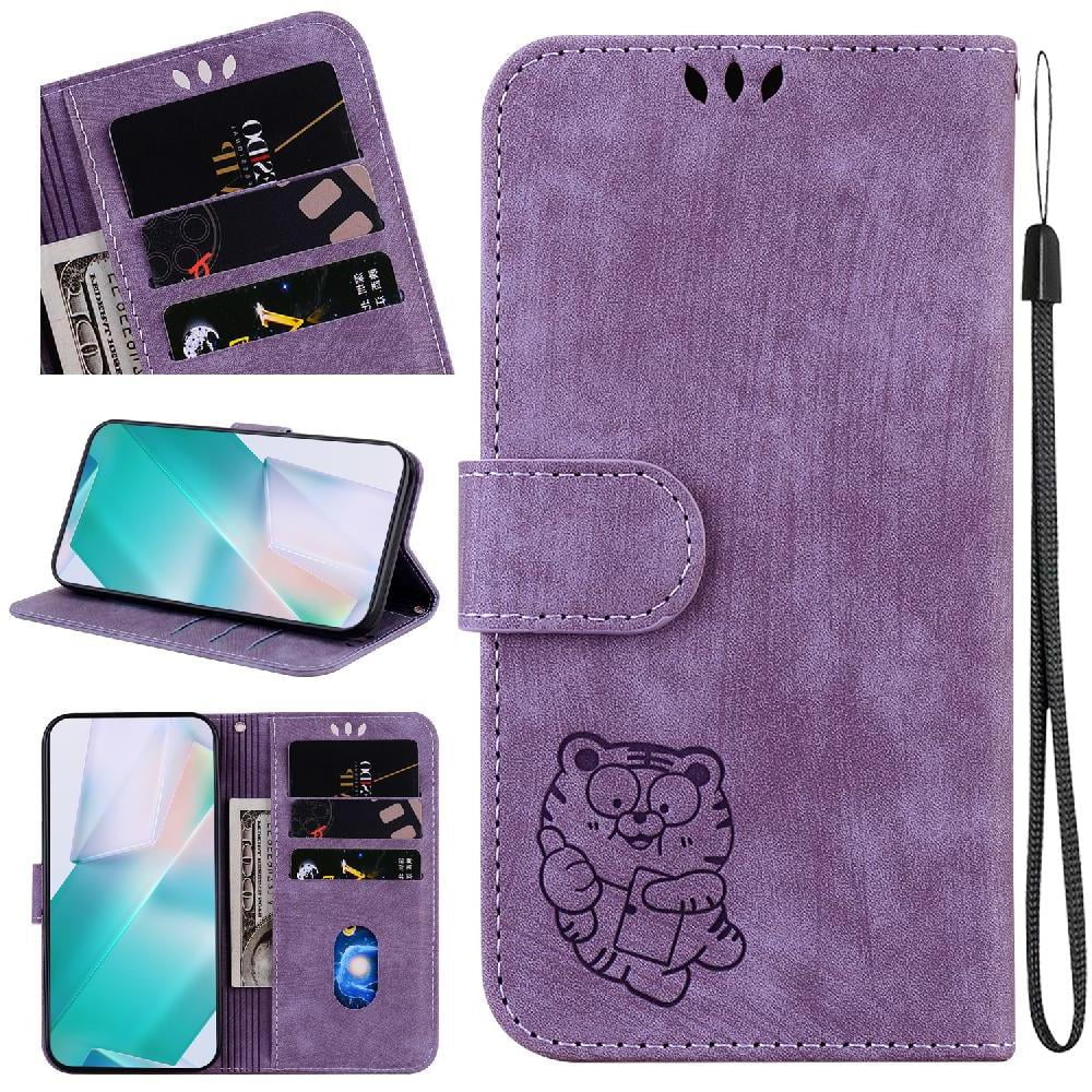 Case for Motorola Moto G51 5G Wallet Case Embossed Cute Tiger Flip