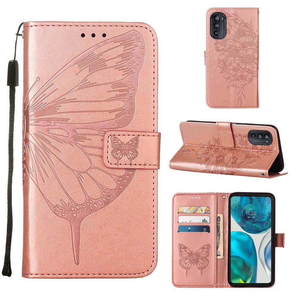 Case for Motorola Moto G52 5G Embossing Butterfly Premium