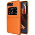 thumbnail image 1 of Case for Motorola RAZR 2022 Flip Phone, Nakedcellphone Slim Hard Shell Protector Cover [Anti-Fingerprint, Grid Texture] for Moto RAZR 3 5G, 1 of 7