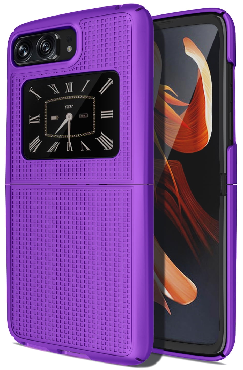 Case for Motorola RAZR 2022 Flip Phone, Nakedcellphone Slim Hard Shell ...