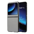thumbnail image 1 of Case for Motorola Razr+ 2024, Classic PU Leather Back Cover Drop Protective Shell Slim Fit Shockproof Phone Case Cover for Motorola Razr+ 2024 - Gray, 1 of 6
