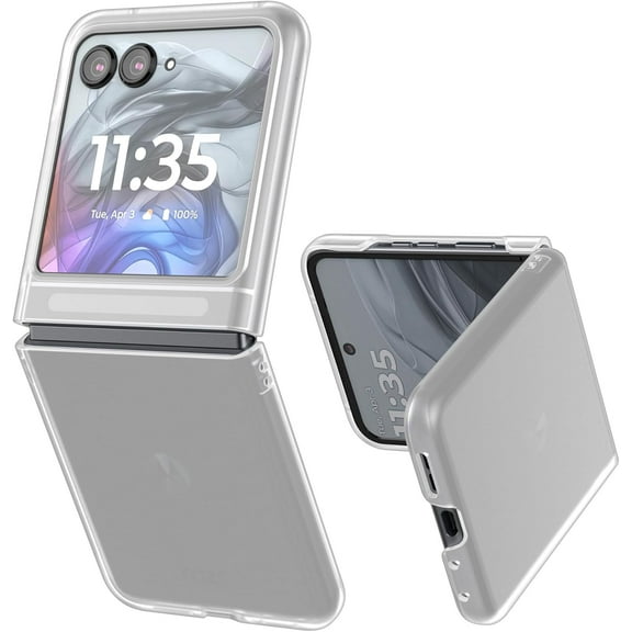 Case for Motorola Razr 2024 (Not Fit Razr+) Matte Translucent Thin Hard Polycarbonate Cover Phone Case for Moto Razr 2024 - Frost Clear