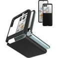 thumbnail image 1 of Case for Motorola Razr Plus 2023 (Razr+ 2023) with External Screen Protector Thin Hard PC Cover Phone Case for Moto Razr+ 2023 - Black+Glass, 1 of 13